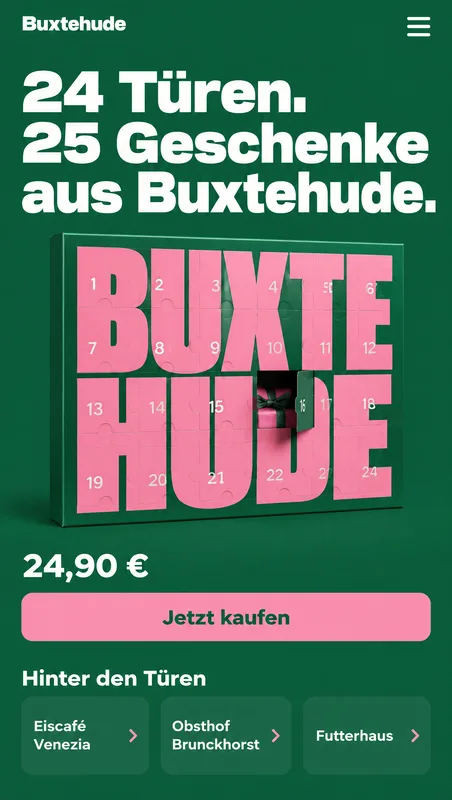 Startseite auf dem Handy