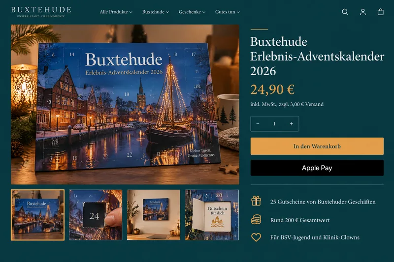 Produktseite im Shop mit Apple Pay