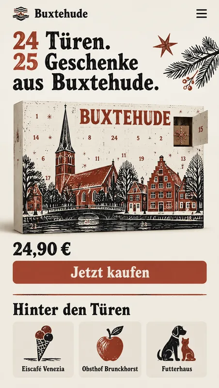 Startseite auf dem Handy