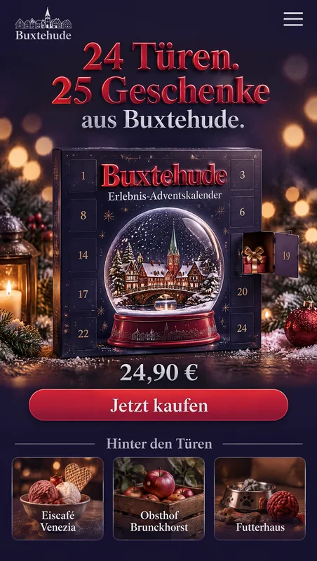 Startseite auf dem Handy