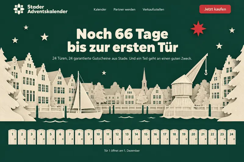Frühe Skizze der Startseite