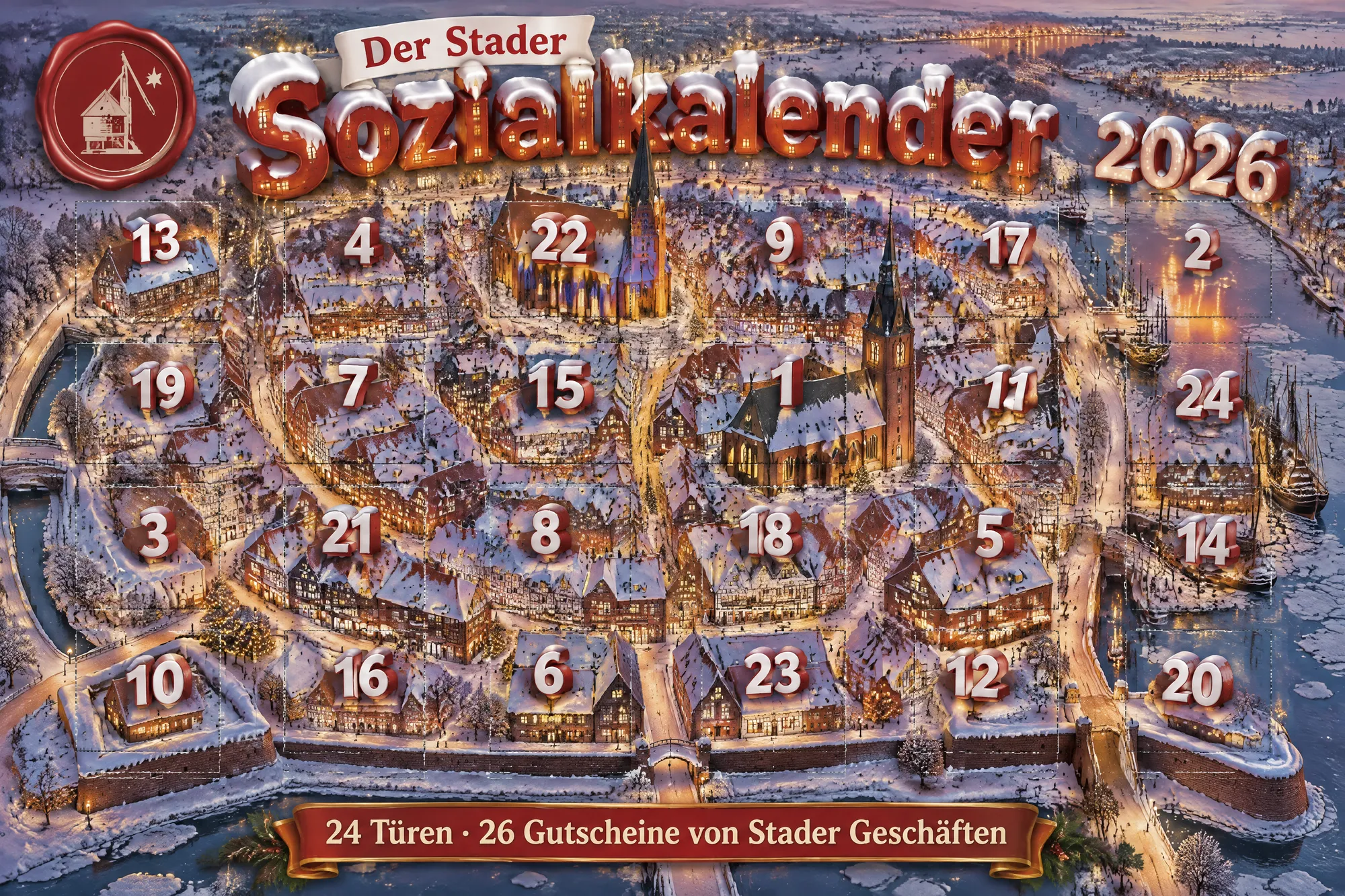 Die Altstadt von oben, Titel mit Schneehaube