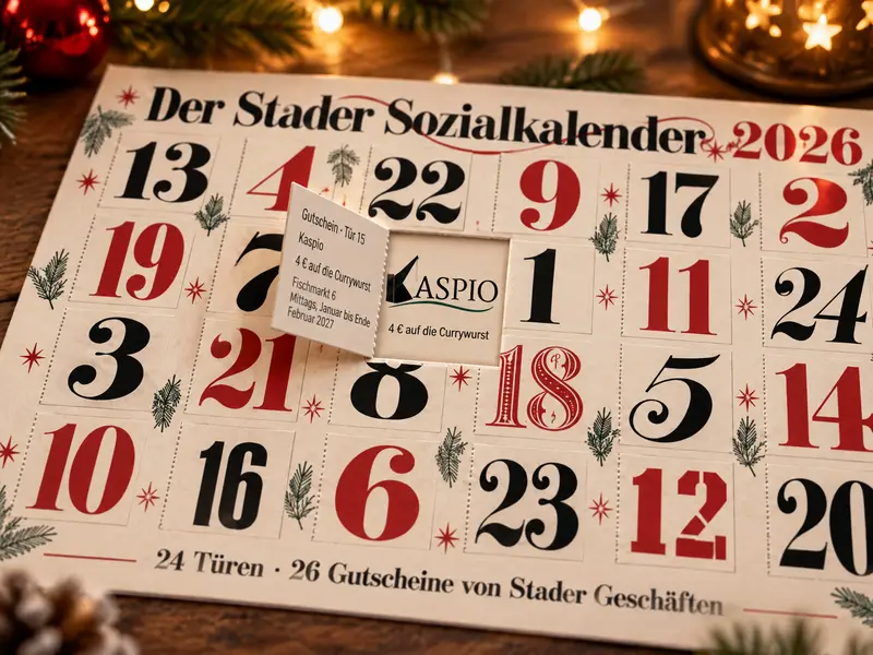 Tür 15 mit dem Gutschein von Kaspio