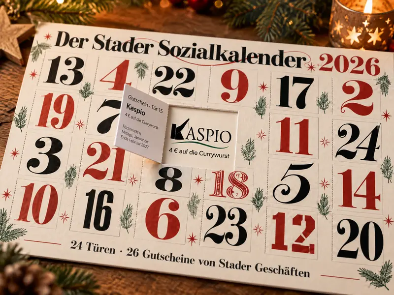 Die geöffnete Tür mit Gutschein