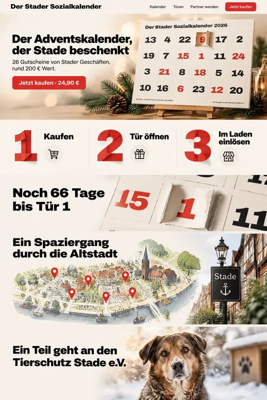 Startseite mit gefalteten Papierzahlen